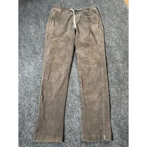 Vuori Pants Mens Medium Brown Corduroy Jogger Elastic Waist Drawstring Casual